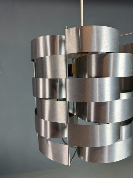 Image 1 of Lampada a sospensione in alluminio Max Sauze, Mid-Century Modern, Francia, anni '70