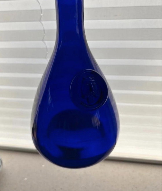 Image 1 of Holmegaard - Bouteille/carafe Viking bleu cobalt