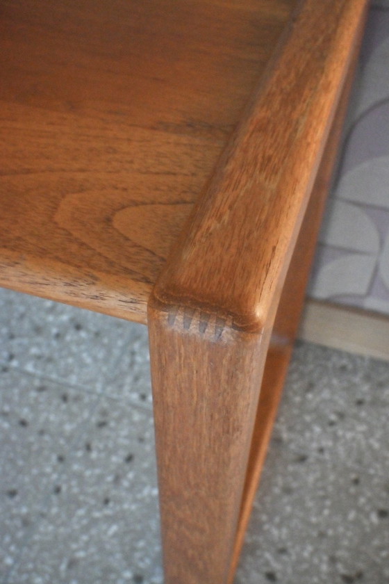 Image 1 of Table d'appoint vintage en chêne massif, design danois