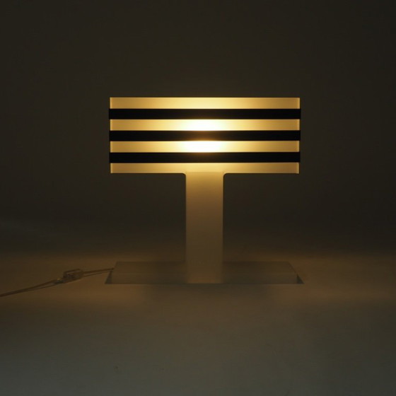 Image 1 of Modernist Plexiglas Table Lamp