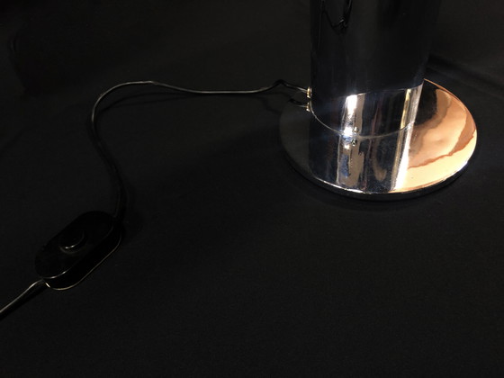 Image 1 of Vintage vloerlamp - Vlam - Roestvrij staal - Space Age - 1970