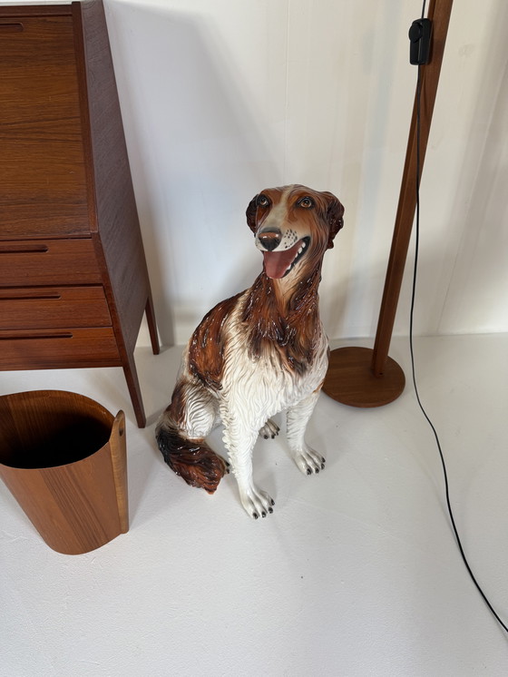 Image 1 of Borzoi vintage in ceramica italiana anni '60