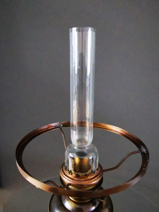 Image 1 of Mr. Holland, lampada a olio con paralume, anni '50