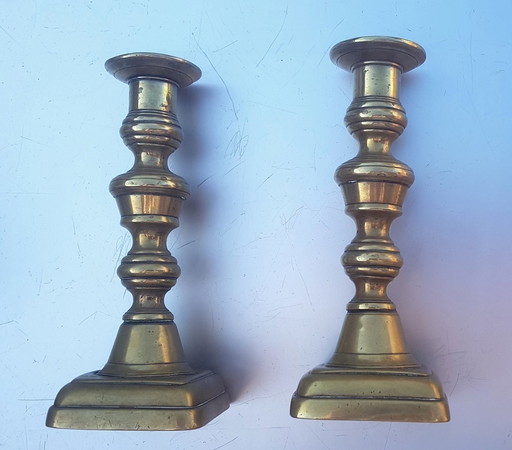 2X Brass Candlelights