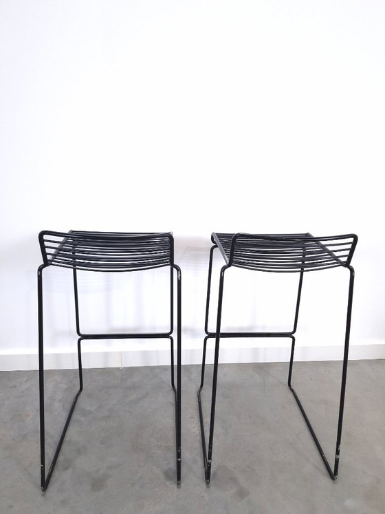 Set of 2 Black HAY Barstools, Hee Welling – Metal (photo 12 of 12)