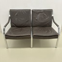Panchina in pelle della collezione Knoll Art Collection, Rudolf B. Glatzel