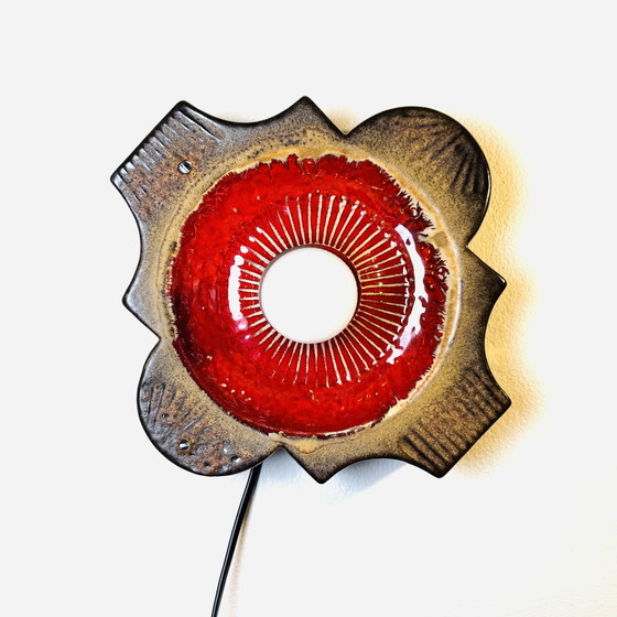 Image 1 of CERAMIC WALL LAMP BY HUSTADT LEUCHTEN, GERMANY, 1960s