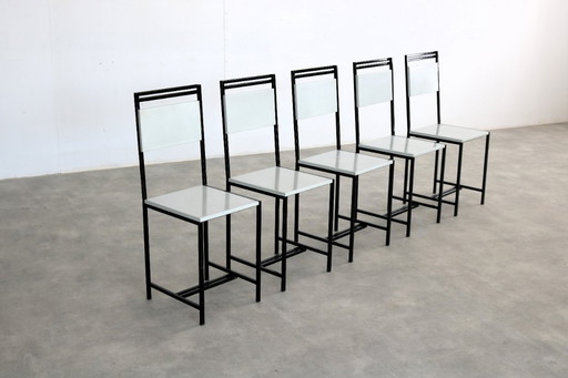 5x vintage dining chairs