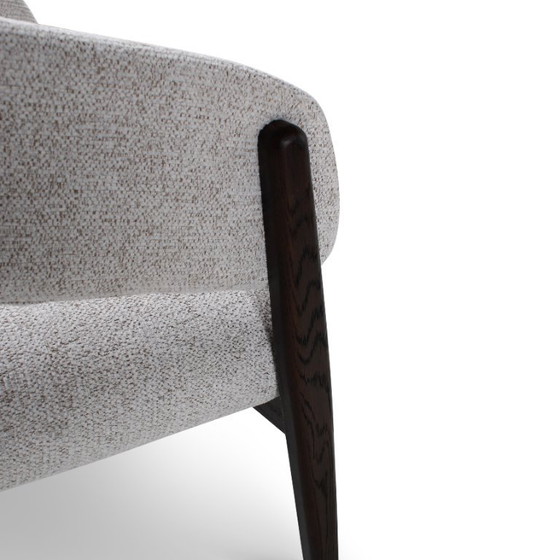 Poltrona lounge color avorio con gambe in legno marrone scuro – Castle Line, Poltrone, Wood (photo 4 of 5)