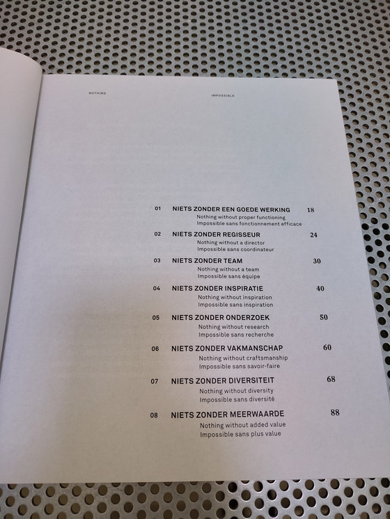 Image 1 of Livre d'architecture "Nothing/Nothing/Impossible", A2O Architects