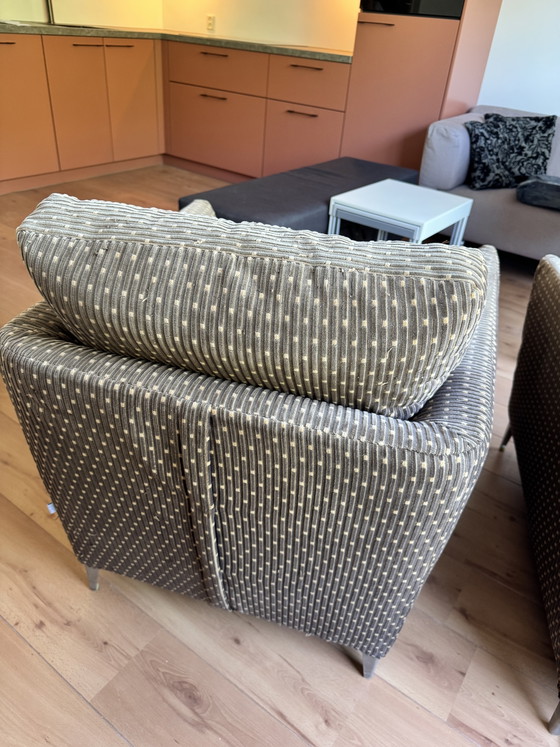 B&B Italia Maxalto Malacorte Fauteuils - Antonio Citterio – Armchairs, Metal, Textile (photo 4 of 6)
