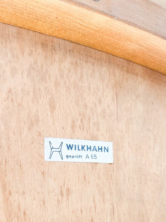 Image 1 of Juego de 4 sillas Hartmut Lohmeyer retapizadas para Wilkhahn, década de 1960.