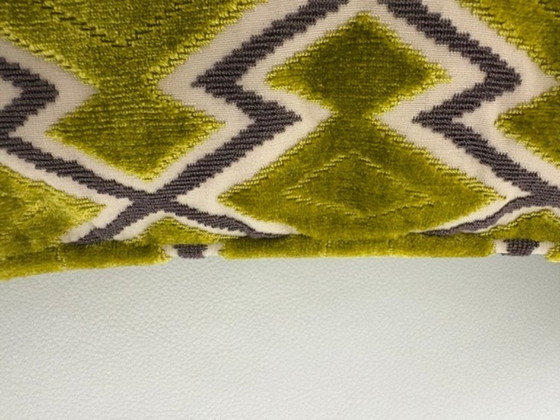 Exclusive Decorative Pillows with Geometric Pattern in a Set, Velvet, Multi Color (photo 5 of 5)