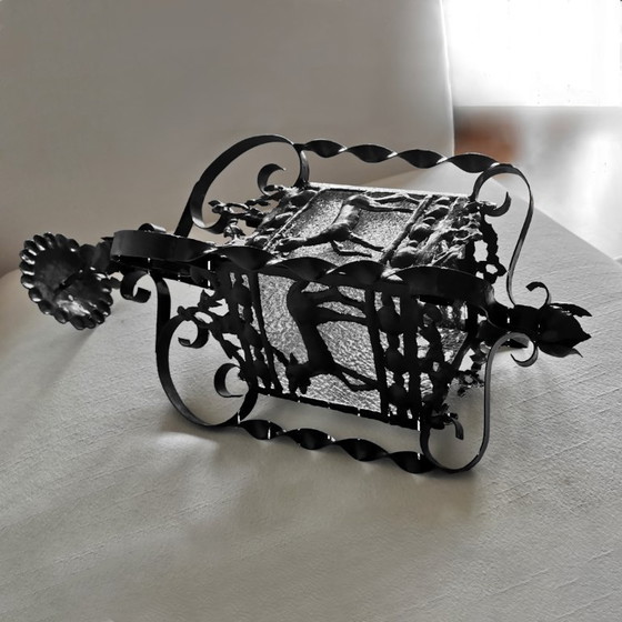 Image 1 of LANTERNA IN FERRO BATTUTO