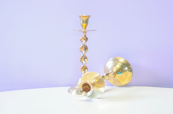 Set di 2 Portacandele in Ottone Intrecciato – Brass (photo 4 of 5)