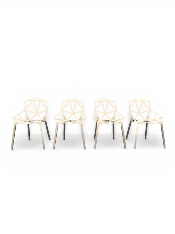 Image 1 of Série 4 Chaises Chair One Magis Blanc Cassé | Grcic (