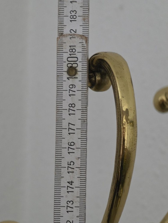 Image 1 of Vintage 3 x Wardrobe Clothes Rack Brass Plant Stand Gold