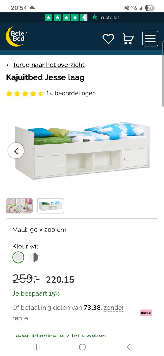 Image 1 of Sehr ordentliches Einzelbett