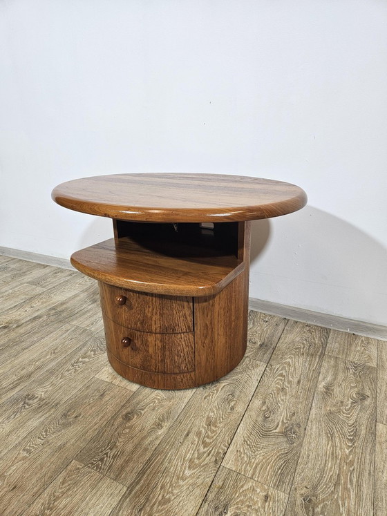 Tavolino TV in teak con piano girevole di Silkeborg Møbelfabrik, anni '60 – Mobili TV (photo 2 of 14)