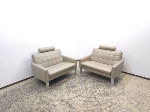 Leolux set designer sofa leather sofa couch armchair