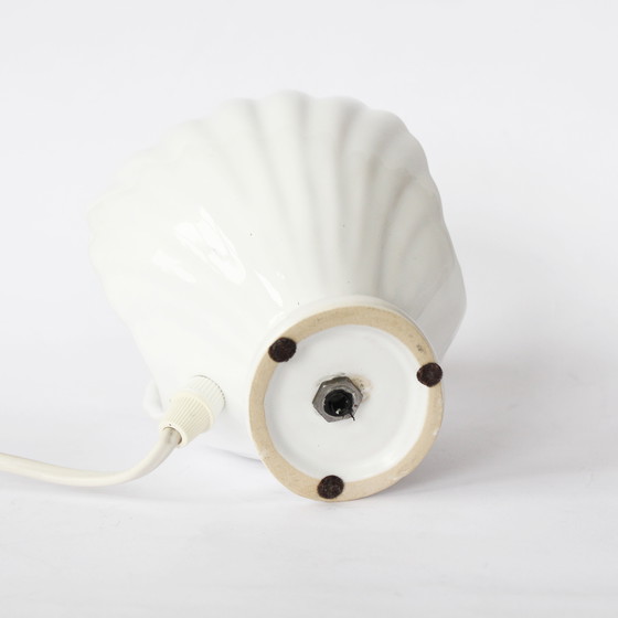 Image 1 of Rare Vintage Ceramic Shell Table Lamp