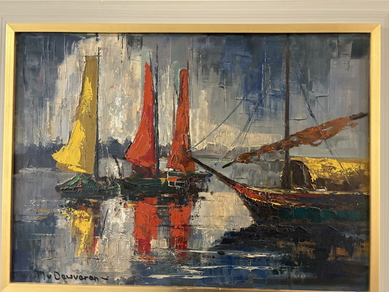 Image 1 of Très beau tableau avec des voiliers