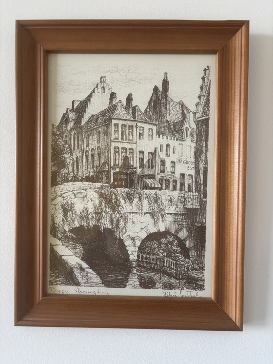 Image 1 of 6 Etsen van Kunstenaar Albert Goethals 