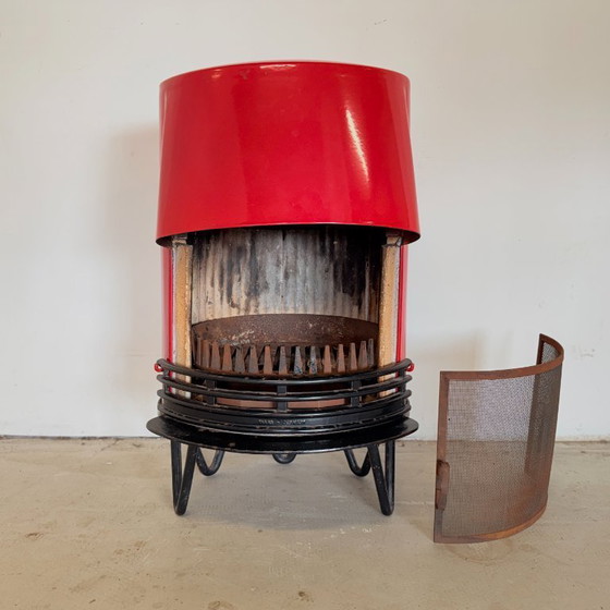 Image 1 of Red vintage wood stove, Tasso Denmark