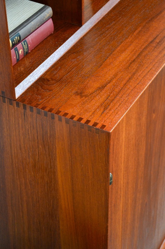 Image 1 of Midcentury Designer Cabinet Hvidt & Mølgaard Highboard Teak Sideboard Vintage 60s