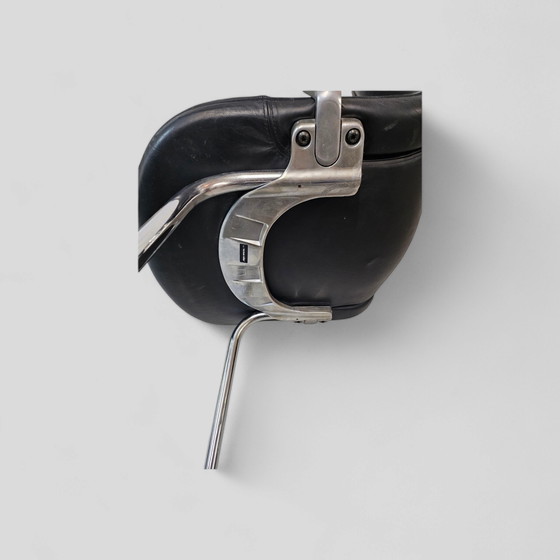 Image 1 of Mid Century Design sillón de cuero sillón Hermann Miller negro