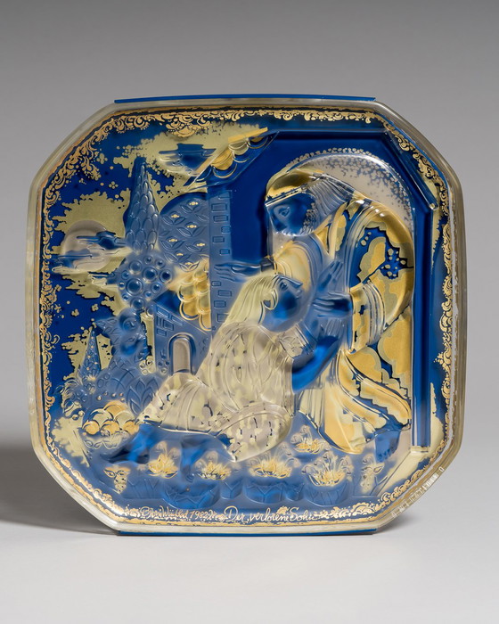 Image 1 of Bjørn Wiinblad pour Rosenthal, « Der Verlorene Sohn » (Le fils prodigue), plaque murale signée en édition limitée, Allemagne, 19