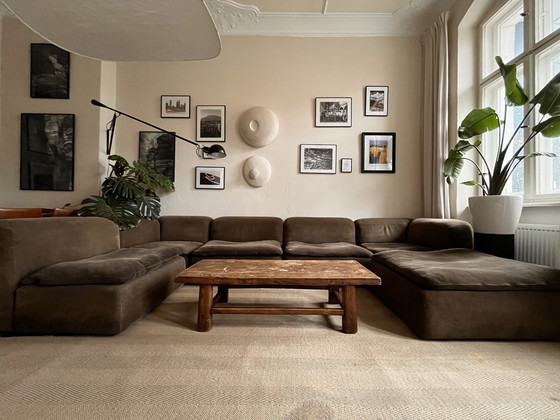 Image 1 of Canapé modulaire COR en velours côtelé marron