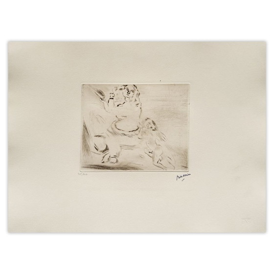 Image 1 of Jules PASCIN Venus y el amor, grabado, 1980