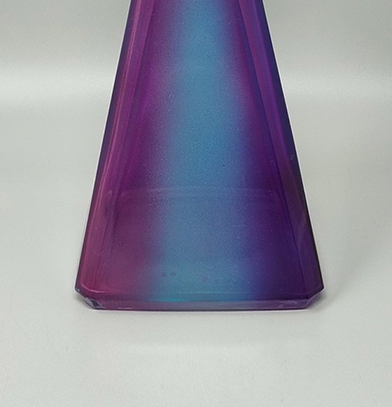 Image 1 of Prachtige karaf of decoratieve fles uit de jaren 70 van Luigi Bormioli. Gemaakt in Italië.