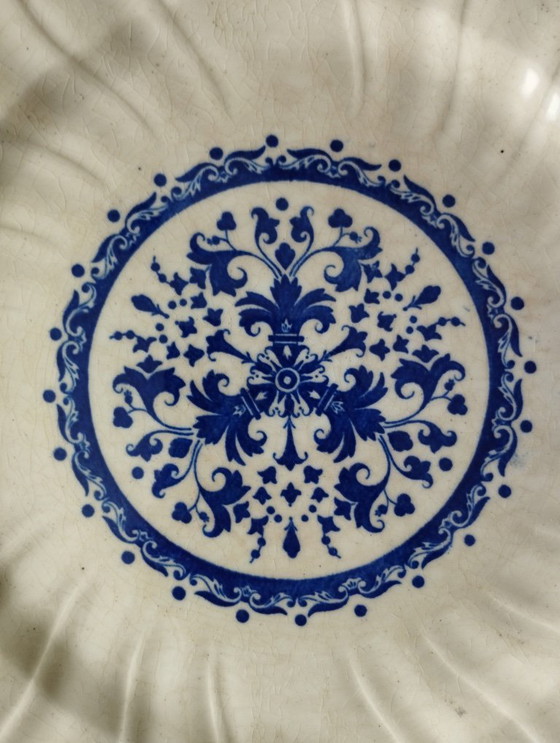 Image 1 of Mounted plate in Gien ironstone earthenware