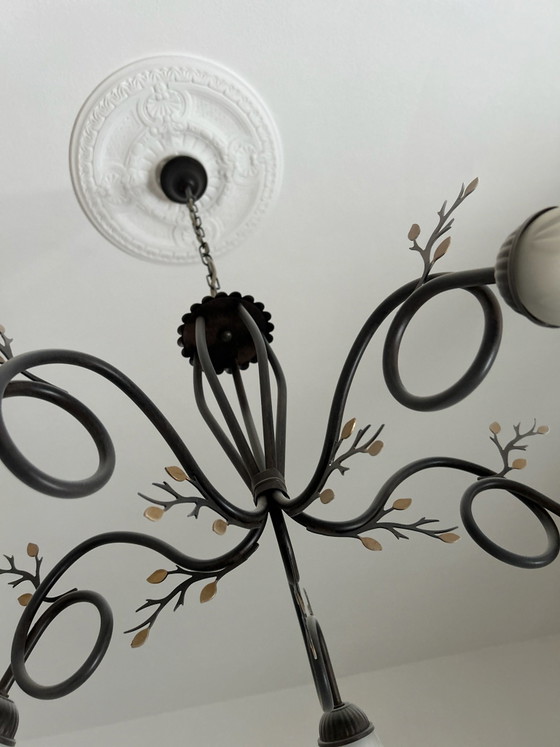 Lampadario in ferro battuto (photo 3 of 5)