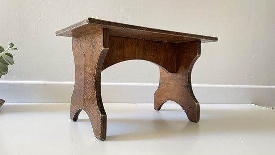 Image 1 of Vintage houten krukje