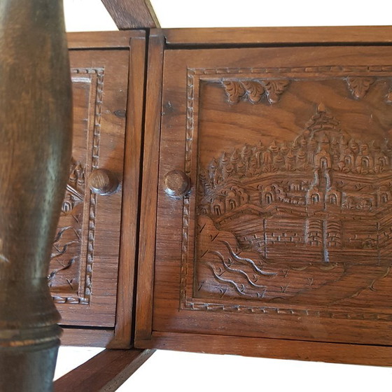 Art Deco naaidoos van Indiaas palissanderhout, Indonesië, jaren 1930 – Opbergkast, Wood (photo 4 of 11)