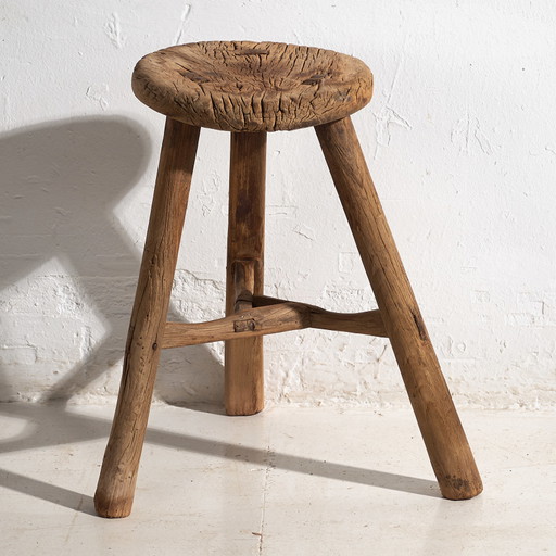 Antiker primitiver Hocker (ca. 1920) #7