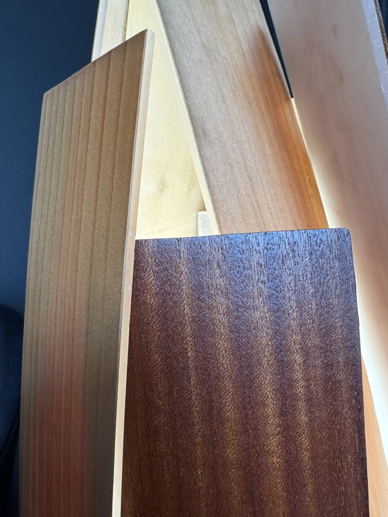 Image 1 of Lámpara de listones de madera de estilo escandinavo