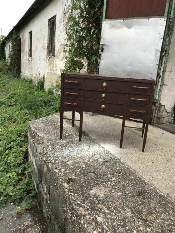 Vintage Brown Chest of Drawers, 1950s – Mid Century Modern (photo 6 of 6)