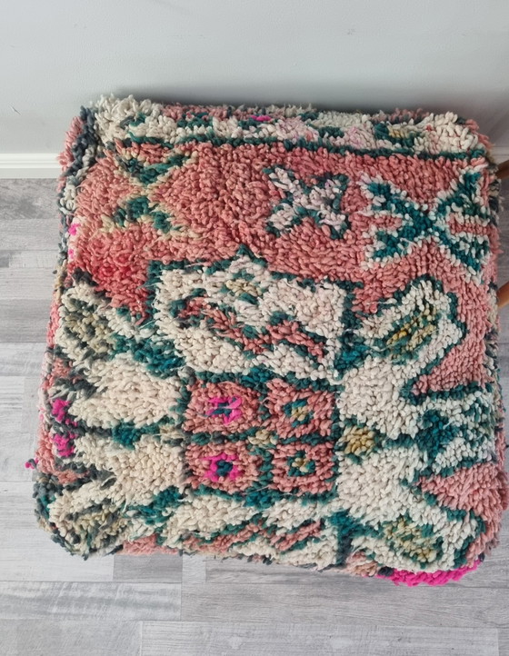 Image 1 of Vintage berber poef van echt wol 