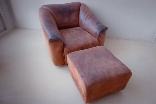 Fauteuil et ottoman De Sede DS 47