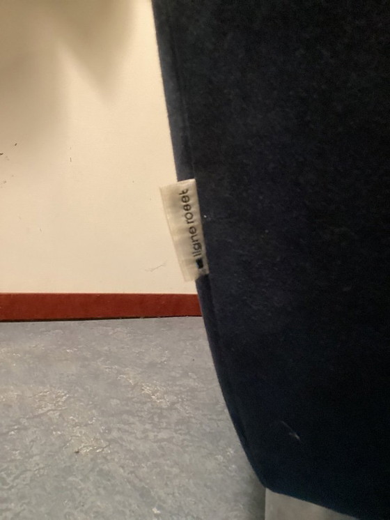 Image 1 of Poltrone Salon Ligne Roset (2x) Alcantara blu scuro