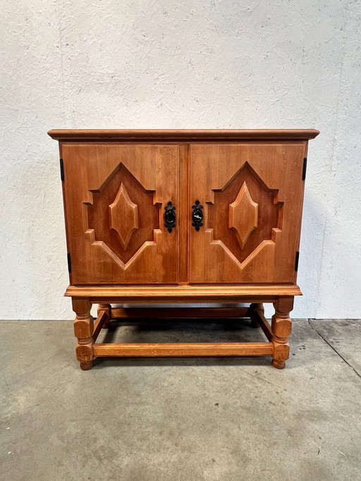 Vintage Brutalist Cabinet, Krogenæs Møbler, Norway 1960's