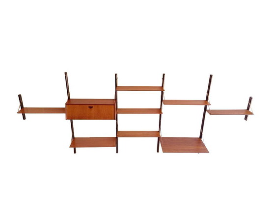 Image 1 of Vintage 5-piece wall system with desk by Louis van Teeffelen