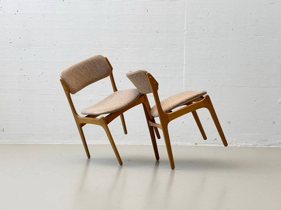 Image 1 of Set de 6 chaises modèle No.49 d'Erik Buch pour O.D. Møbler A-S au Danemark, années 1960