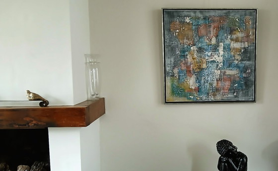 Image 1 of Multi Colore in floating frame