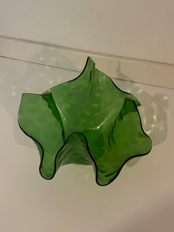 Image 1 of Large 'handkerchief' vase by Chance Brothers