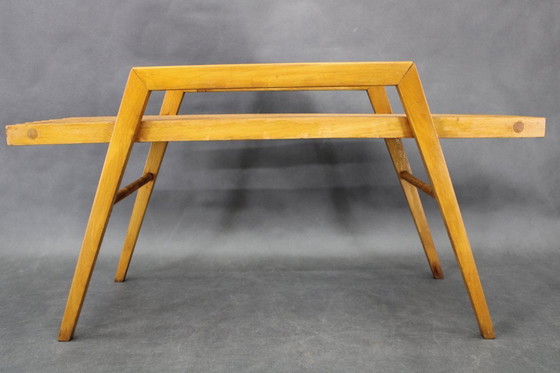 Image 1 of 1960er ULUV Blumenständer aus massiver Buche, Tschechoslowakei